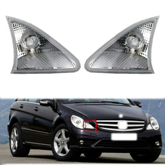 Pair for Mercedes-Benz W251 R-Class 2006-2010 Front Side Corner Turn Signal lamp