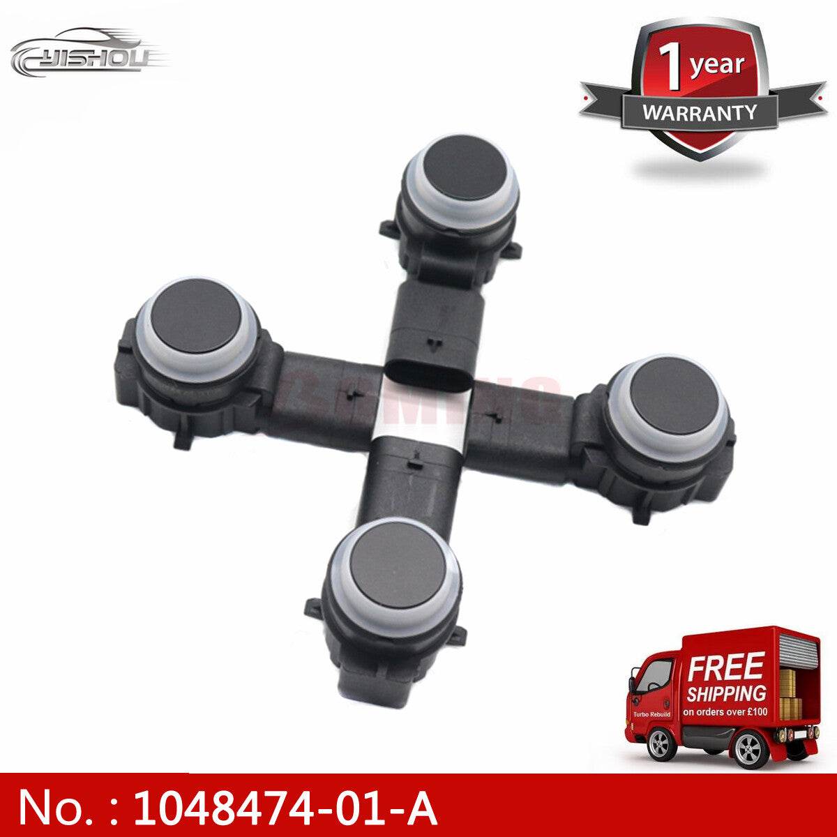 4PX 1048474-01-A new Black Front PDC Parking Assist Sensor for Tesla for Model S