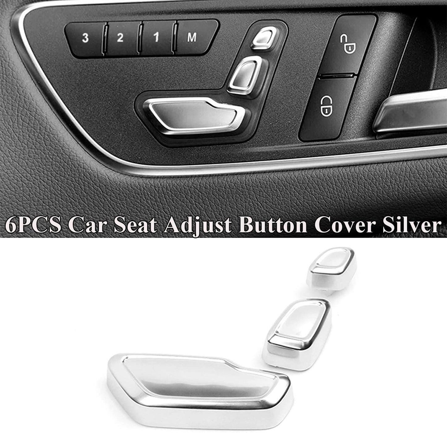 Car for Seat Adjust Switch Button Cover Trim for Benz A B C E GLA CLA GLE GLS Class