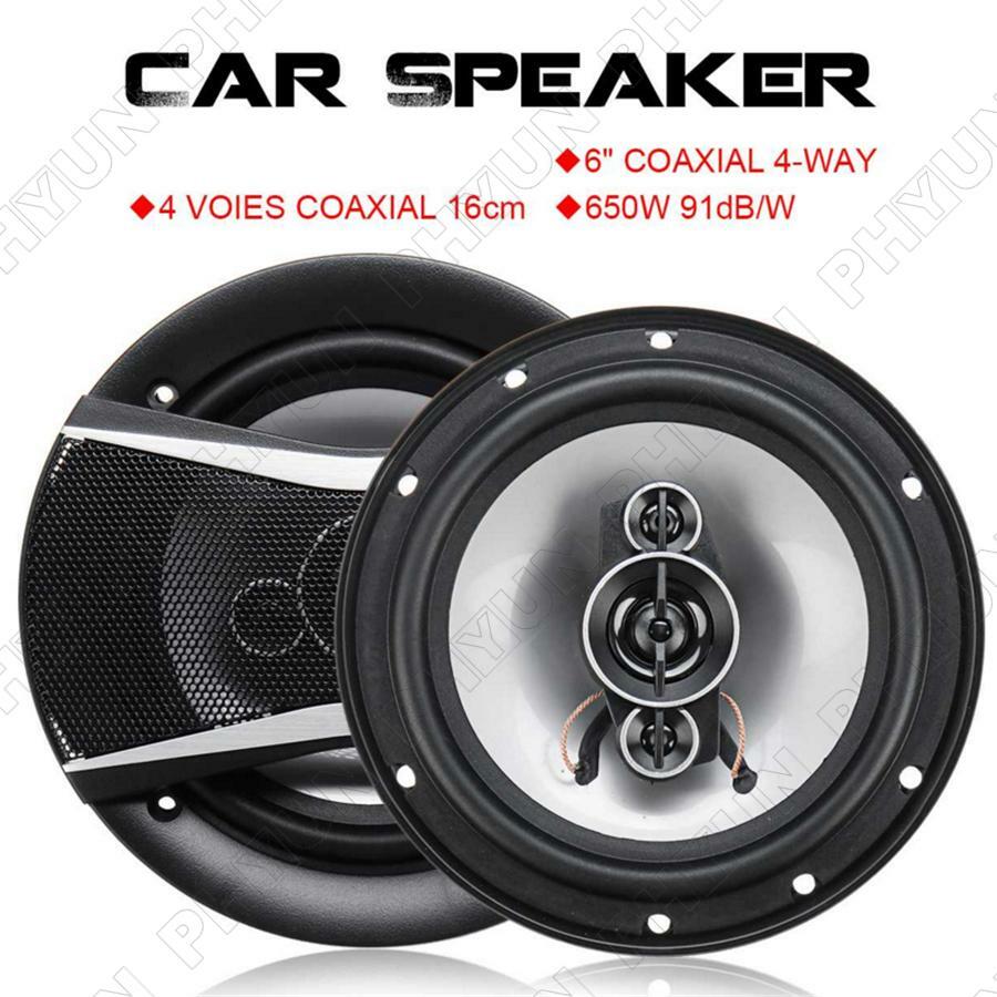 2 ¡Á 650W Car HiFi Coaxial Speaker Auto Audio Music Full Range Frequency Speakers