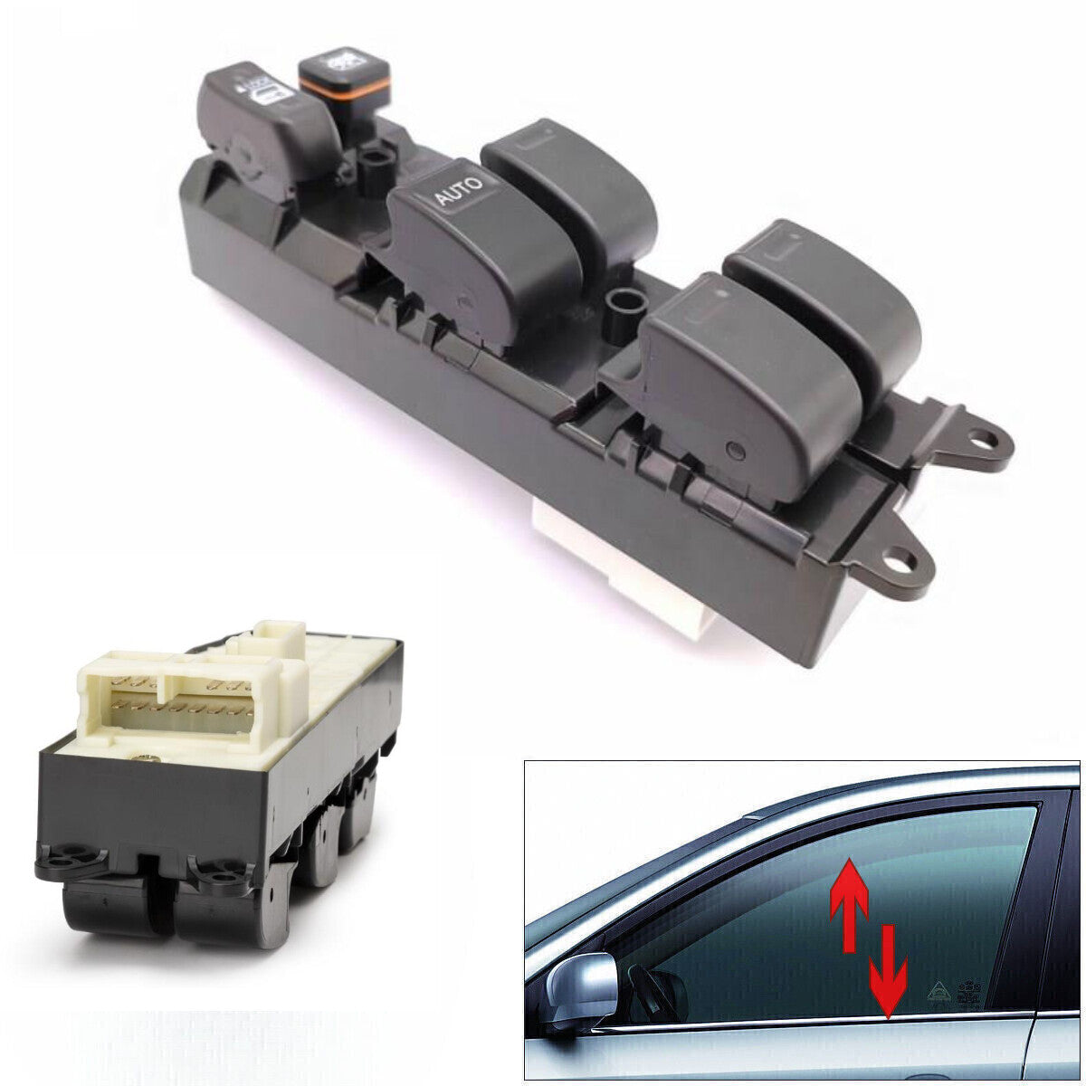 Driver Side Door Master Power Window Control Switch for 1998-01 for Toyota RAV4