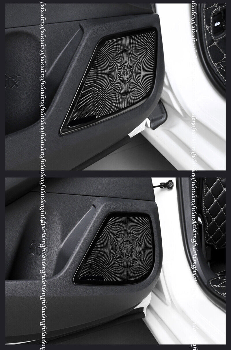 4pcs for Nissan Altima 2019-2022 Black Titanium Interior Door Speaker Panel Trim