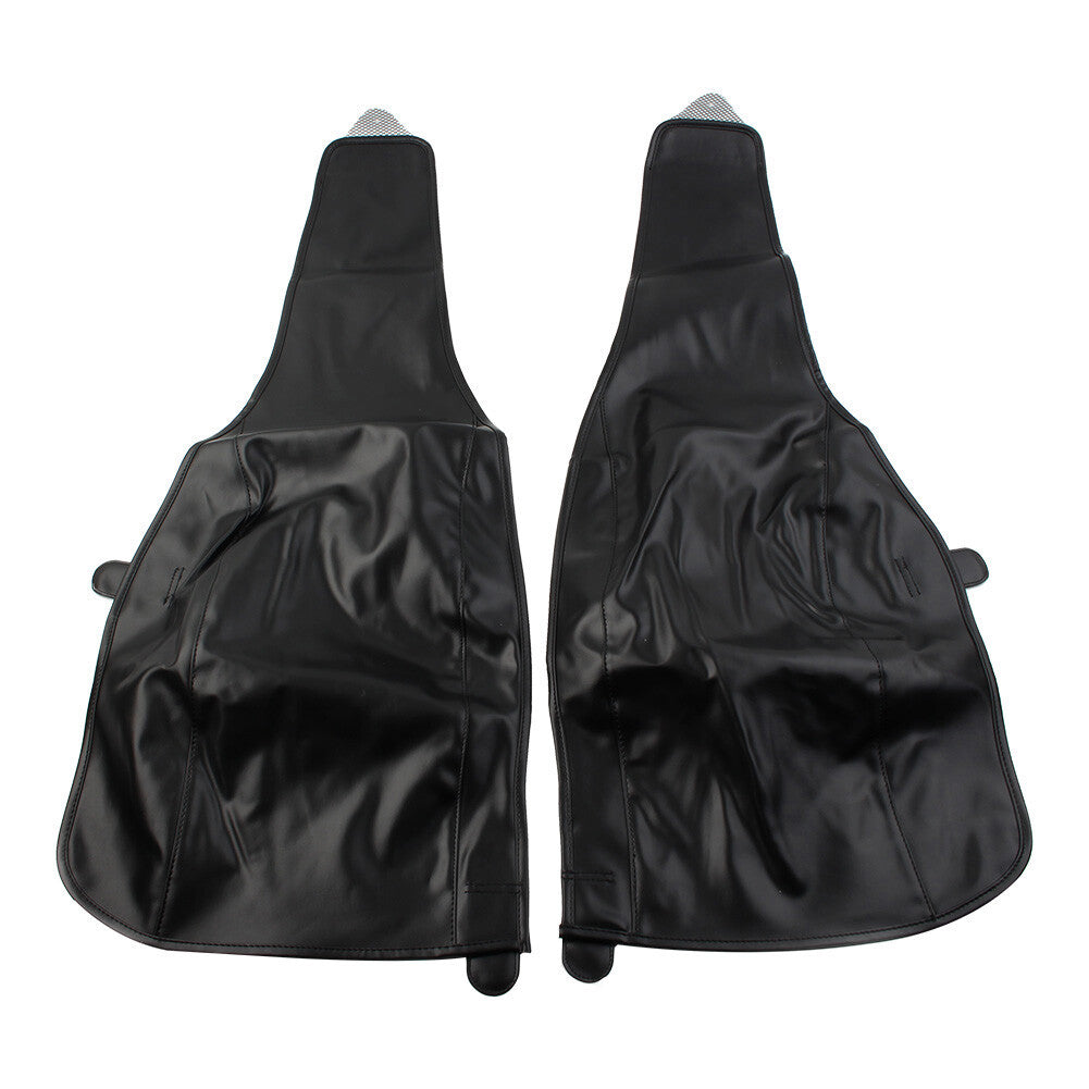 2x Black PU Leather Rear Trike Fender Bra for Harley Tri Glide Ultra Classic