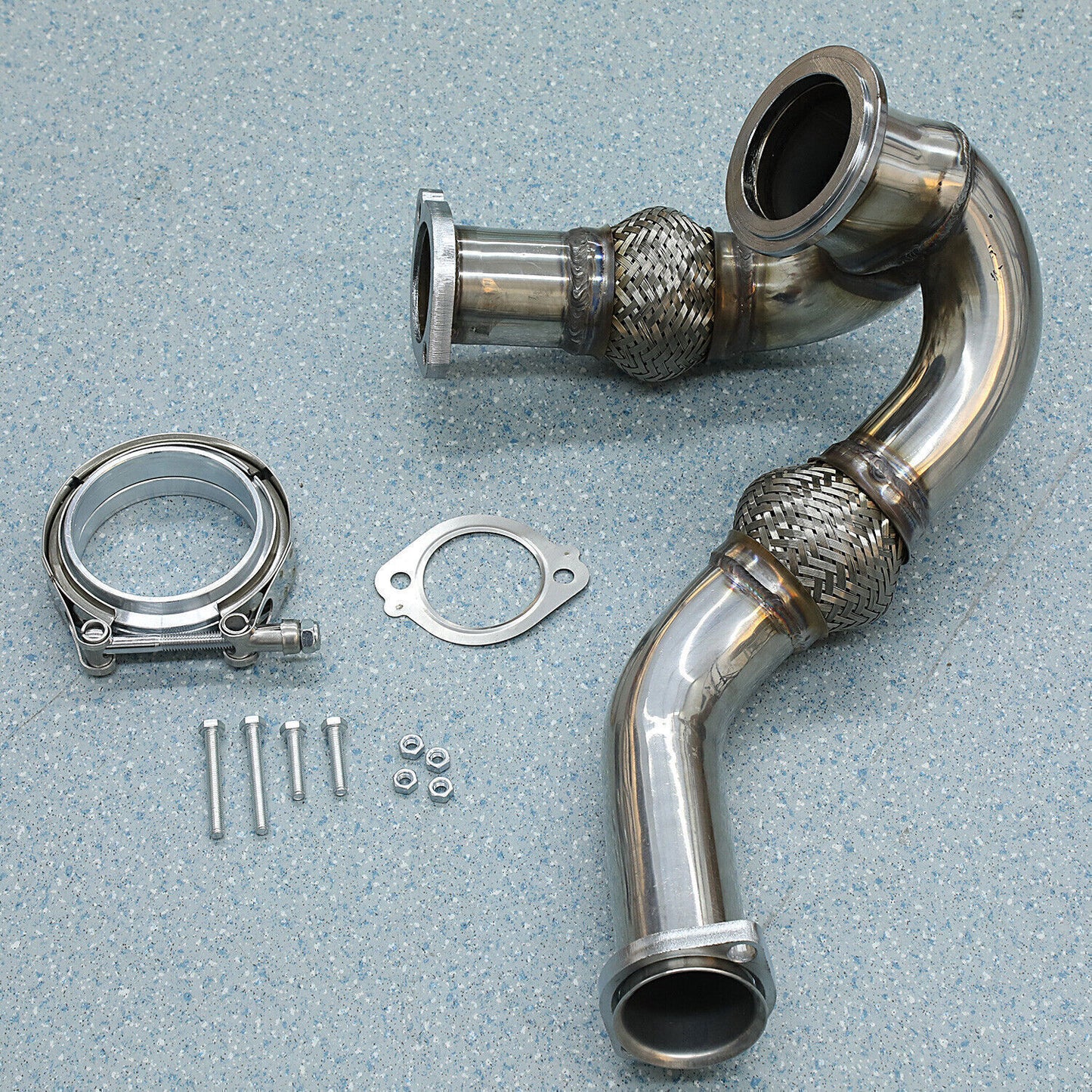 Y-PIPE UP PIPE TURBO INSTALL GASKET CLAMP Fits 2003-07 for FORD 6.0