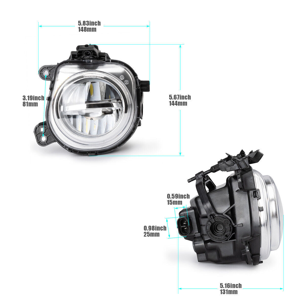 for BMW SUV X3 F25 X4 F26 X5 F15 F85 X6 F16 Front LED Fog Lights Lamp Left Right