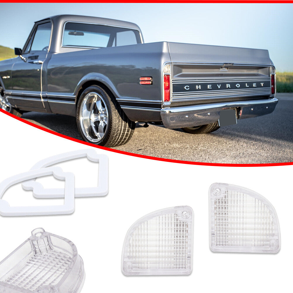 Spare light lens and gasket for 67-72 for Chevrolet for GMC Fleetside pickup trucks C10 C20