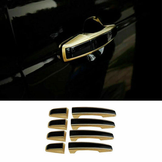Black Golden External Door Handle Cover Trim 8Pcs for Range Rover L405 2013-2022