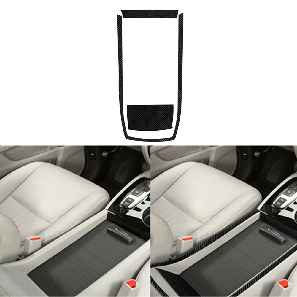 Carbon Fiber Floor Console Outer Frame Cover Trim for Honda Ridgeline 2017-2020