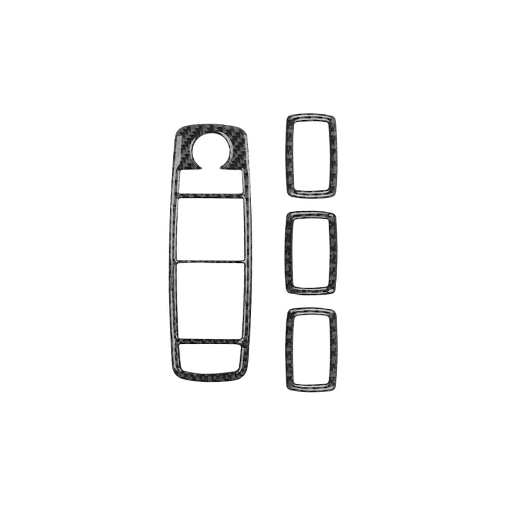9Pcs Interior Decor Set Cover Trim Carbon Fiber for Mercedes M Class 2006-2011