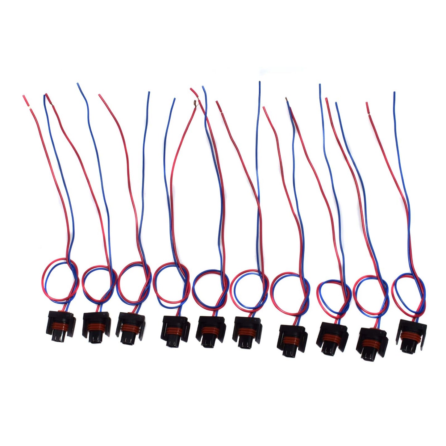 10-Piece Fuel Pressure Regulator Connector Wiring Harness Plug for Ford F-250 Super Duty