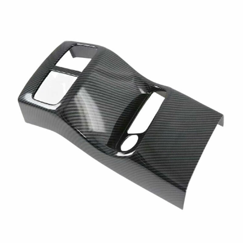 for Kia Seltos 2020-2023 Carbon Fiber ABS Rear Air Outlet Vent Panel Cover Trim