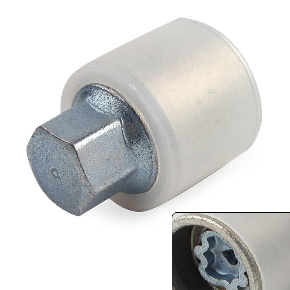 1x Locking Wheel Nut Key Bolt Letter P for Audi Chrome-molybdenum Steel Car