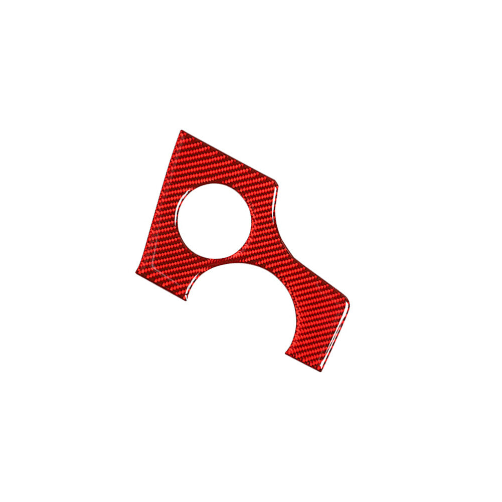 Red Carbon Fiber Key Hole Decorative Cover Trim for Porsche for Panamera 2010-2016