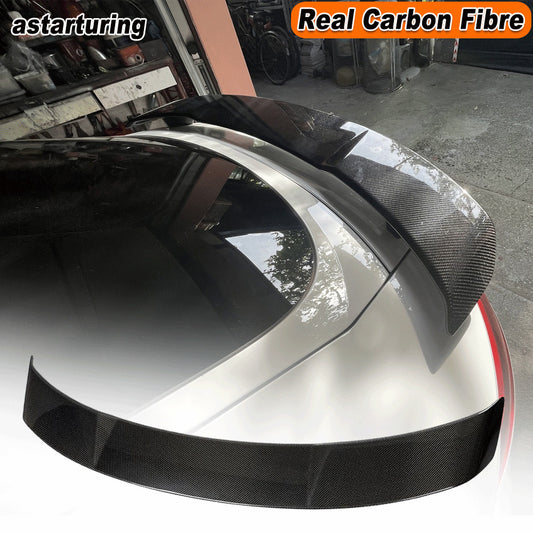 for Audi TT TTS TTRS Coupe 15-21 REAL CARBON Rear Trunk Spoiler Racing Wing Lip