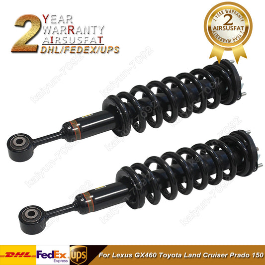2x Front Shock Absorber Assemblys for Lexus GX460 for Toyota for Land Cruiser Prado 150