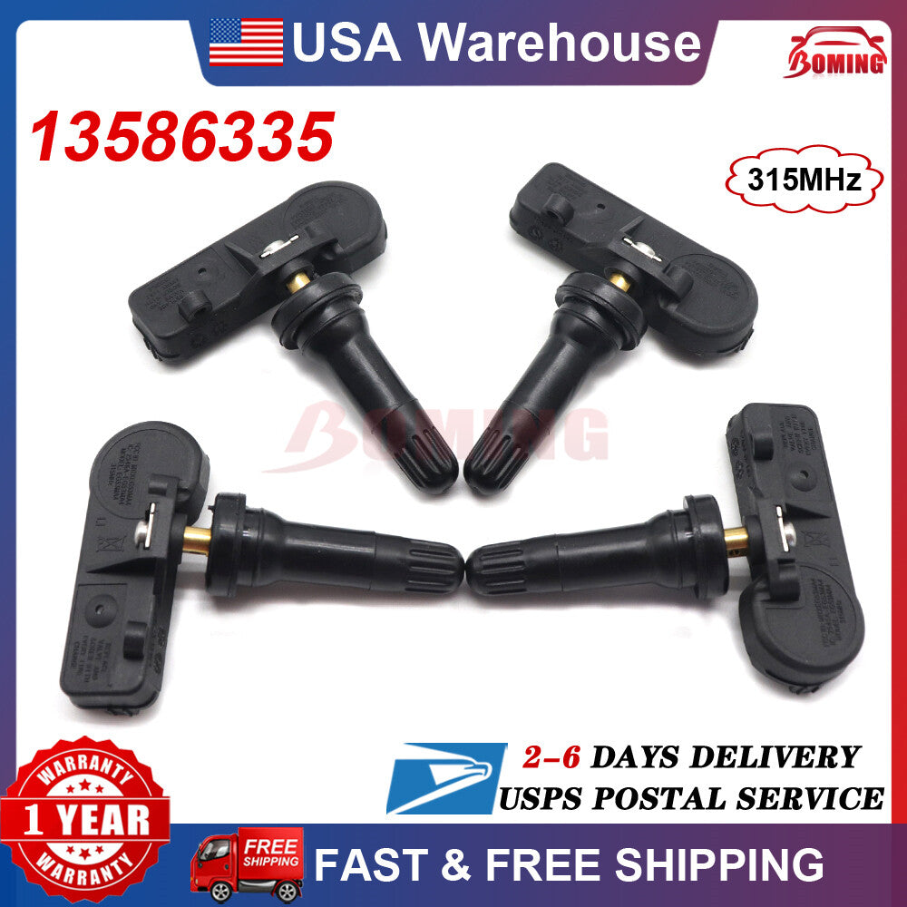13586335 4x NEW TPMS Tire Pressure Monitoring Sensors for Chevy for GMC 315MHz
