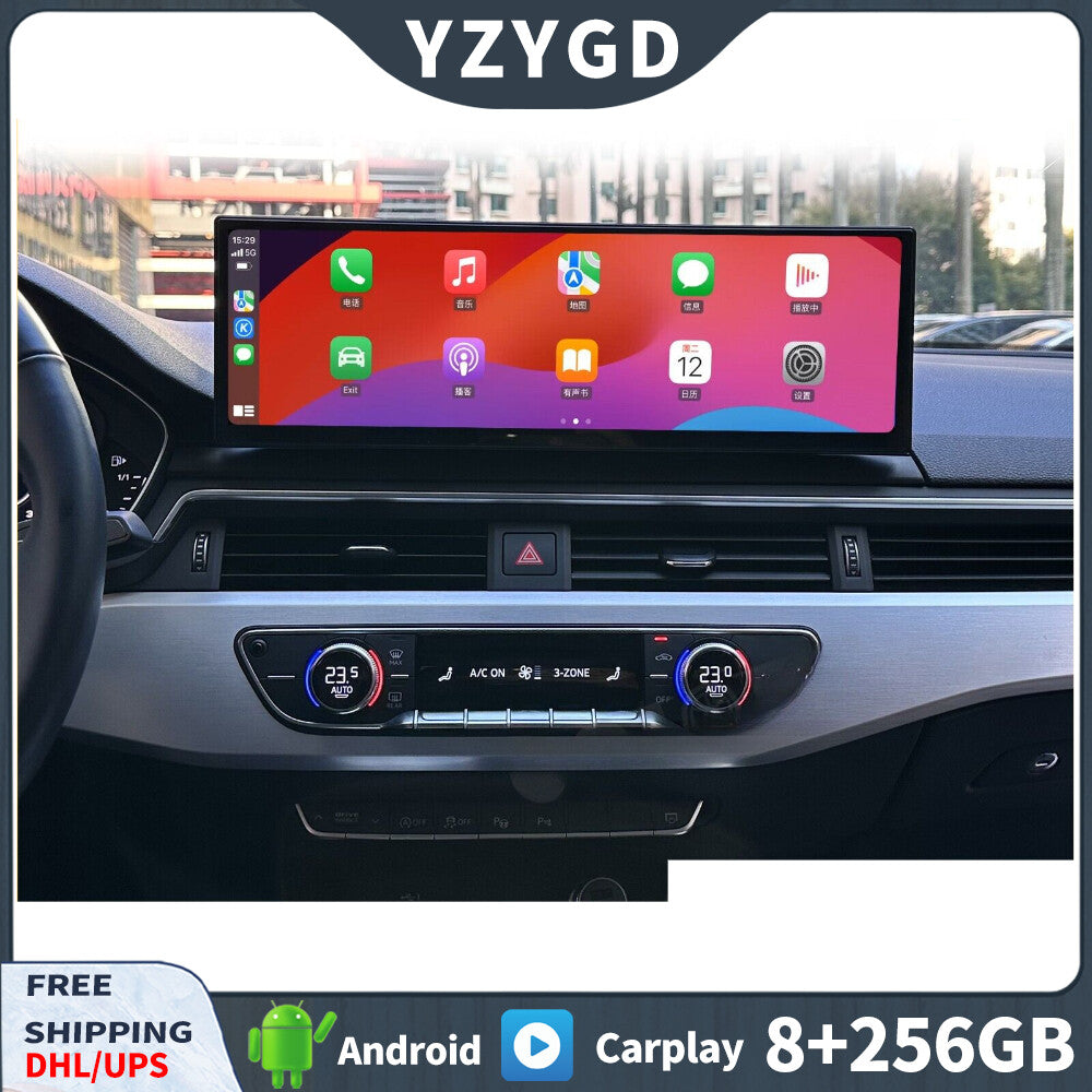 Android 2Din Car Radio GPS for Audi for A4 A4L B9 A5 2017-2019 Stereo CarPlay 256GB