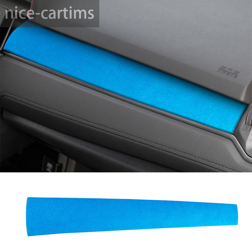 Suede Blue Center Console Dashboard for Co -pilot Panel Cover for Honda for Civic 2016-21