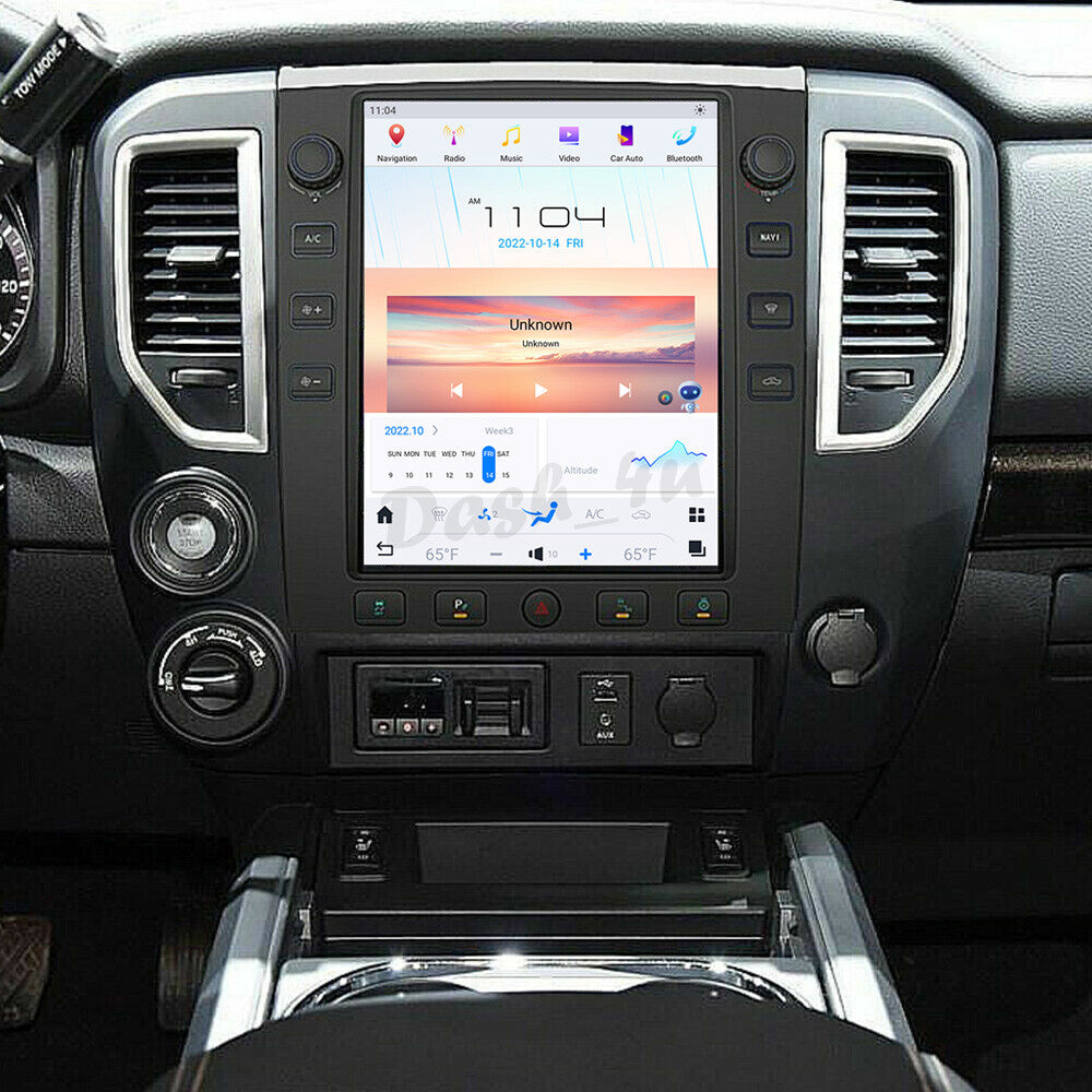 12.1 Android 13.0 Vertical Screen Car-Play GPS Radio for Nissan Titan 2016-2020