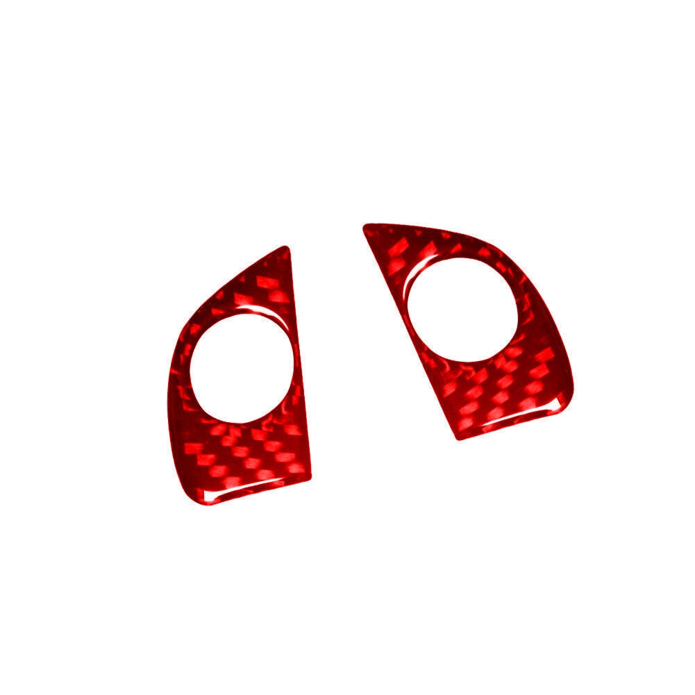 Red Carbon Fiber Steering Wheel Button Panel Cover for Toyota Celica 2001-2005