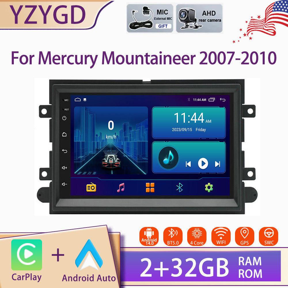 Android Carplay for Mercury Mountaineer 2007-2010 Car Stereo Radio GPS Screen BT