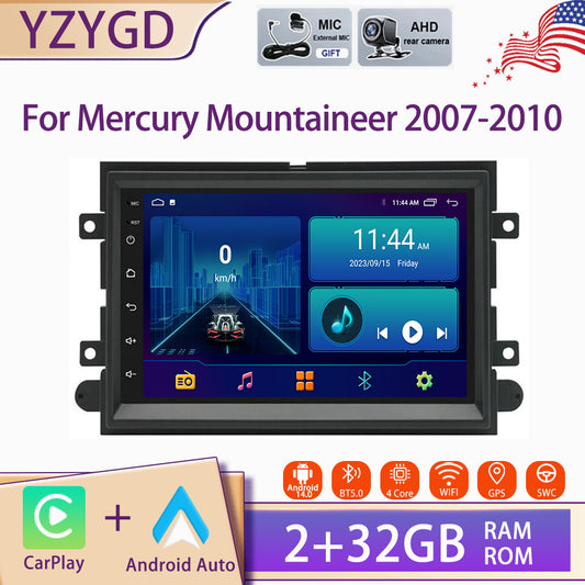Android Carplay for Mercury Mountaineer 2007-2010 Car Stereo Radio GPS Screen BT