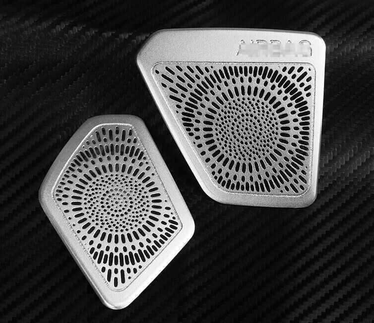 for BMW 3-Series G20 2019-23 Silver Steel Dashboard LR Air Outlet Vent Trim 2X