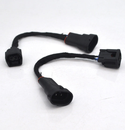 2 Fog Light Adapter Harness for 13-15 for Honda Accord 4dr H8 Halogen to 2016-17 LED