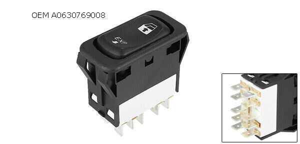 for Freightliner Columbia Century BLACK Power Window Switch Left Driver Side EXP