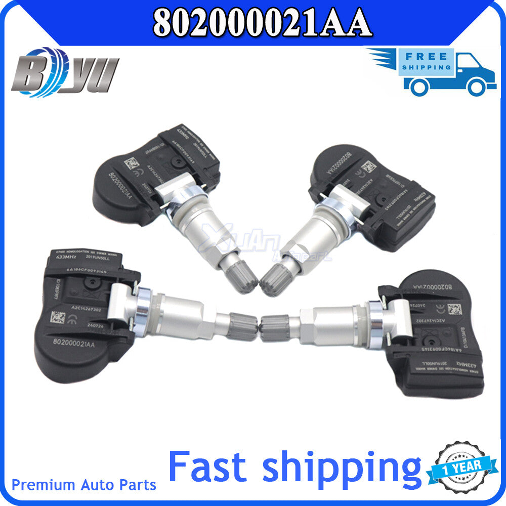 for Chery Arrizo 5 7 Tiggo 3 3X 3xe 5 4PCS TPMS Tire Pressure Sensor 802000021AA