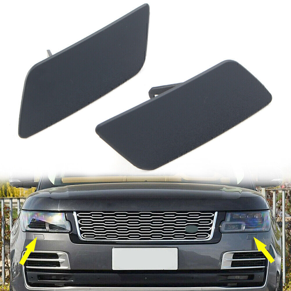 Pair Headlamp Washer Cover Cap for Land Rover for Range Rover L405 2018-21 LR098383