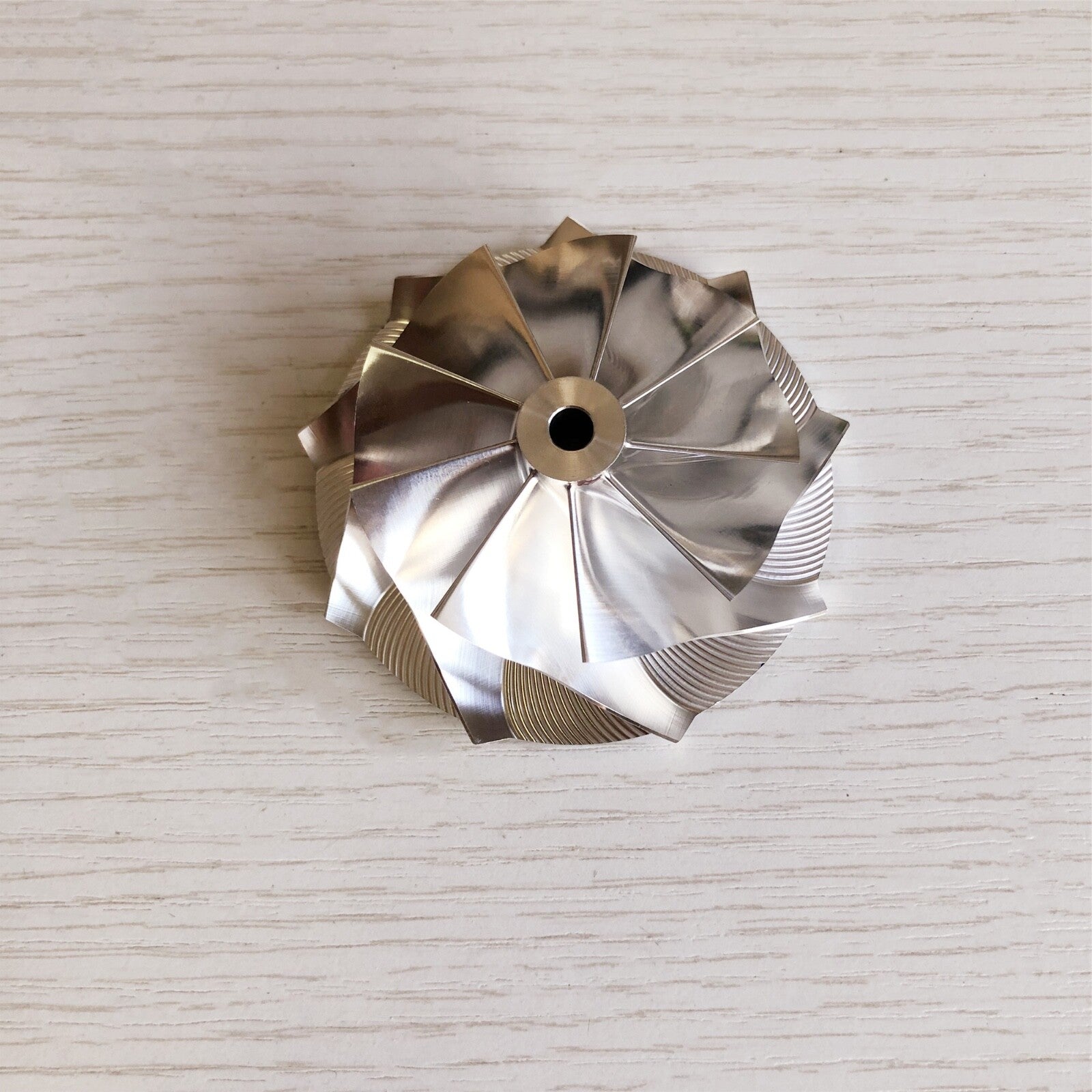 TD04HL 52.50/68.00 mm 9+0 Blade High-Performance Turbine Billet Compressor Wheel