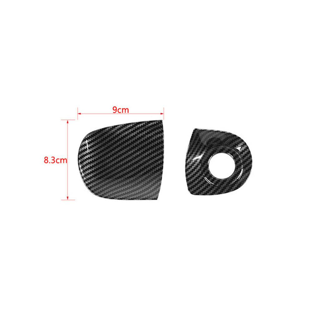 Carbon Fiber ABS Engine Start Key Socket Cover Trim Fit for Ford for Mustang 2010-14
