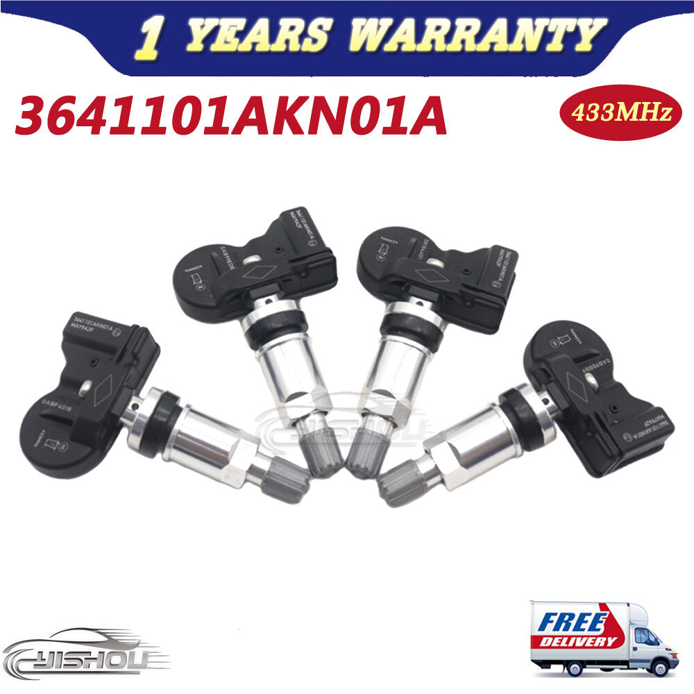 4x 3641101AKN01A For Great Wall for Haval 2017-2025 TPMS Tire Pressure Sensor 433MHz