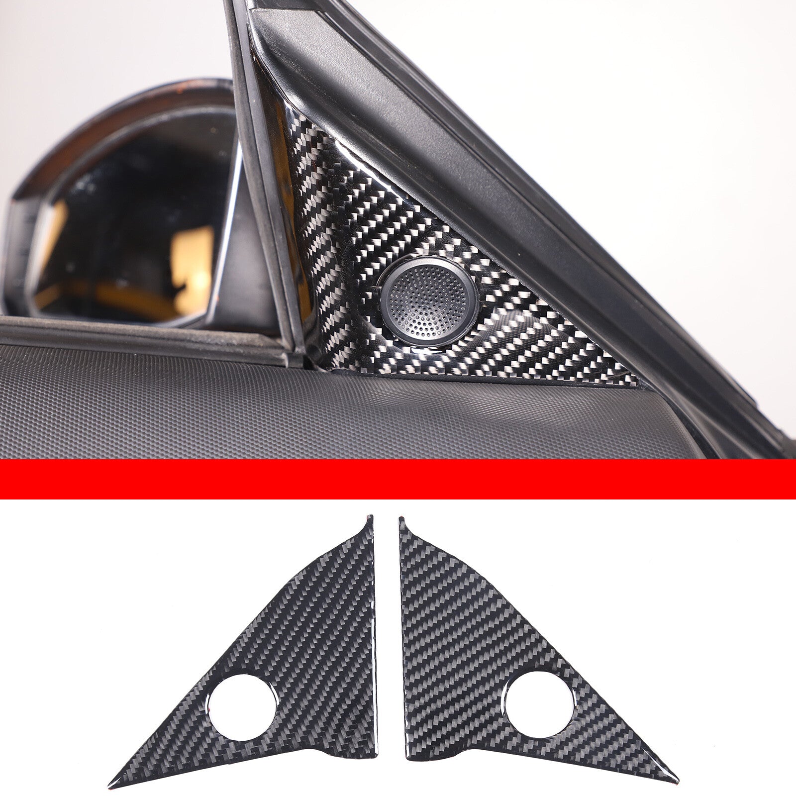 Matte Black Front Door Window Lift Switch Cover Trim for Toyota Tacoma 16-22