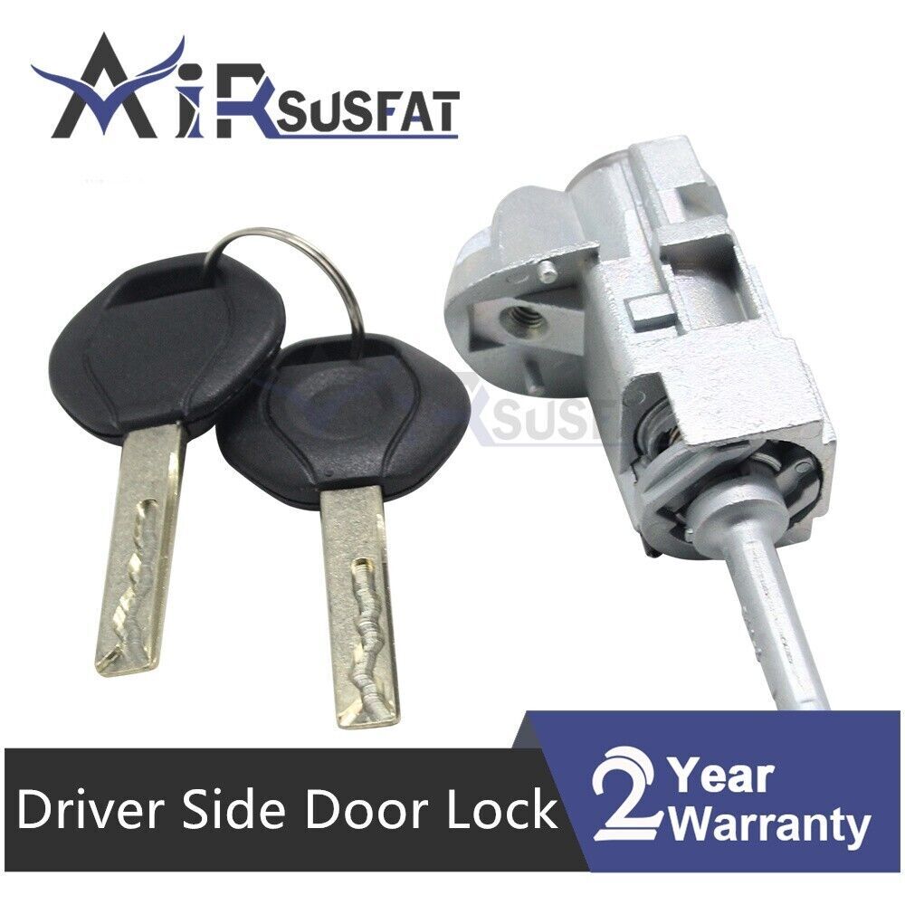 RH Driver Side Door Lock Cylinder Barrel 2 Keys for BMW E46 3 Series 1998-2007