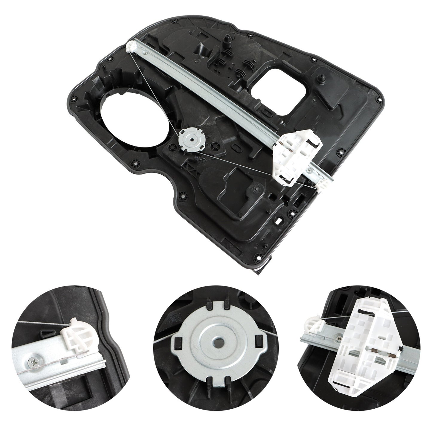 Rear Right Passenger Window Regulator w/ Panel for Dodge for Ram 1500 Classic 09-20