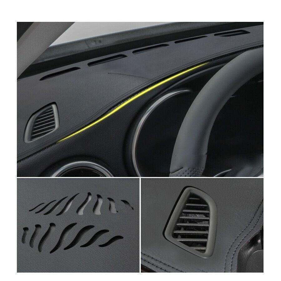 for Kia Carnival 22-2024 Pu Leather Dashboard Dash Cover Dashmat Mat Carpet Pad