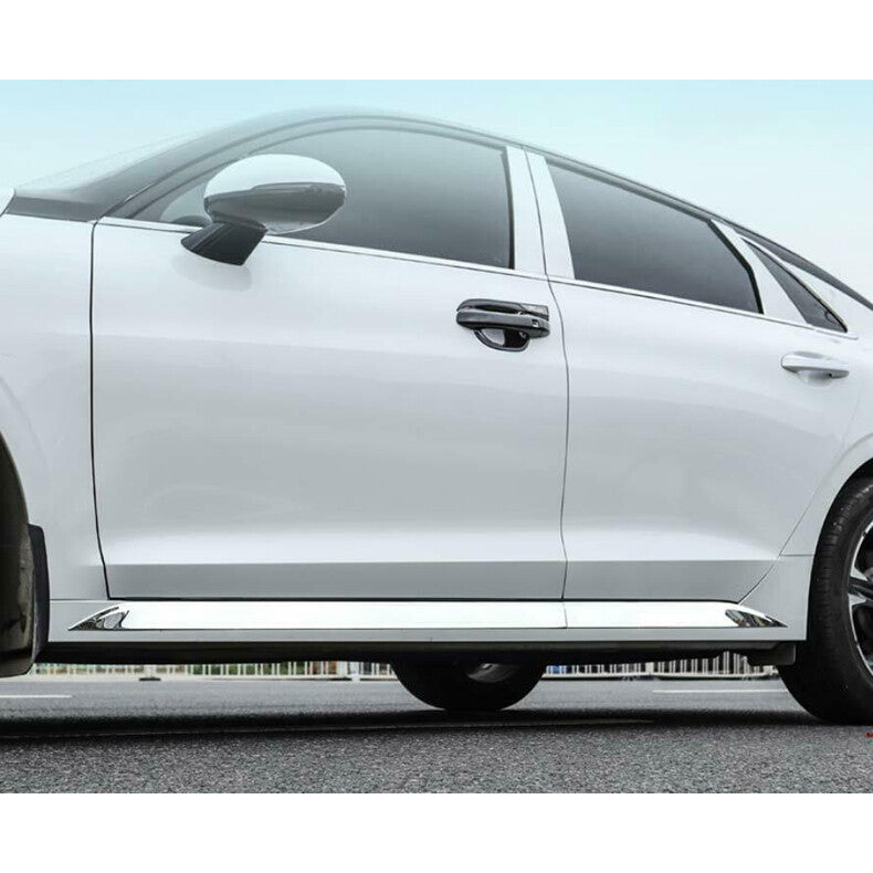 for Kia K5 2021-2023 Stainless Side Door Body Molding Skirt Guard Cover Trim 4x