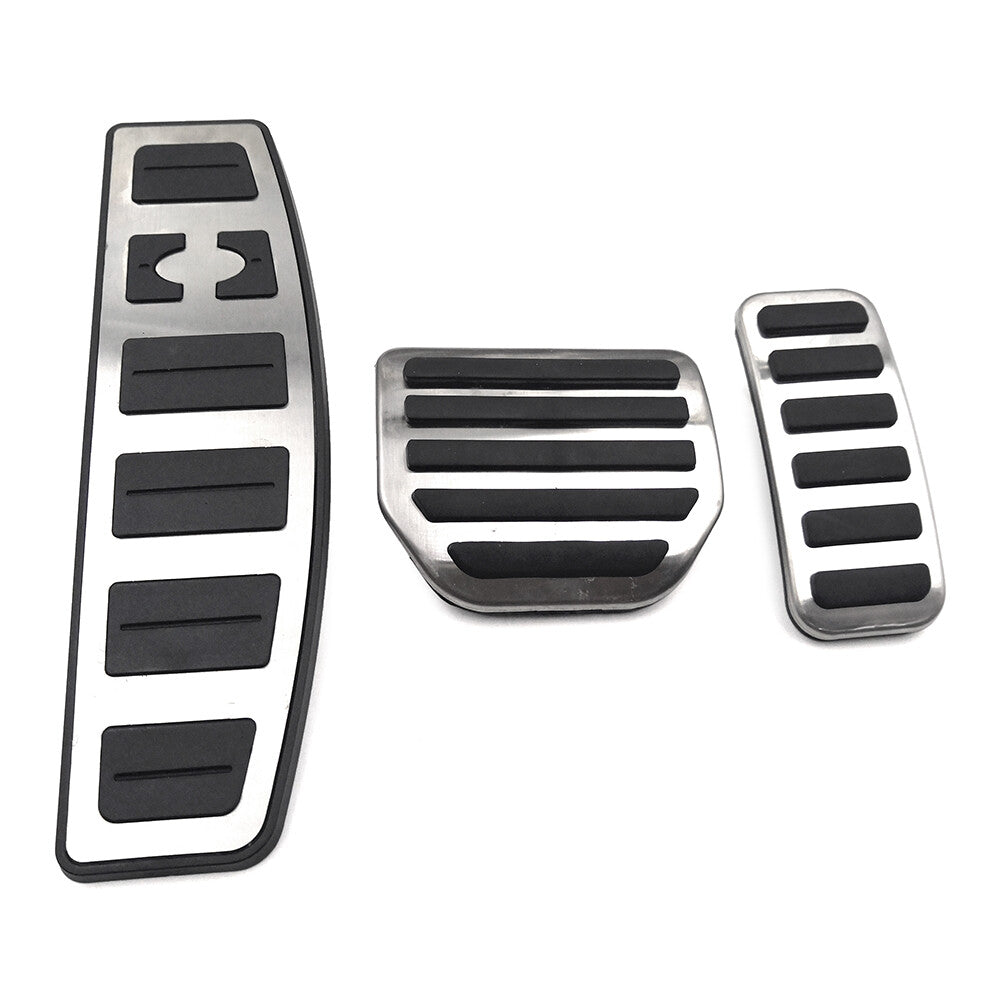 LHD Stainless Steel Footrest Brake Gas Pedals Protection Cover for Land Rover