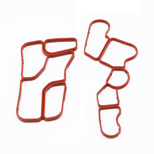 Engine oil filter housing + timer housing gasket compatible with for Mercedes W203/204 W221
