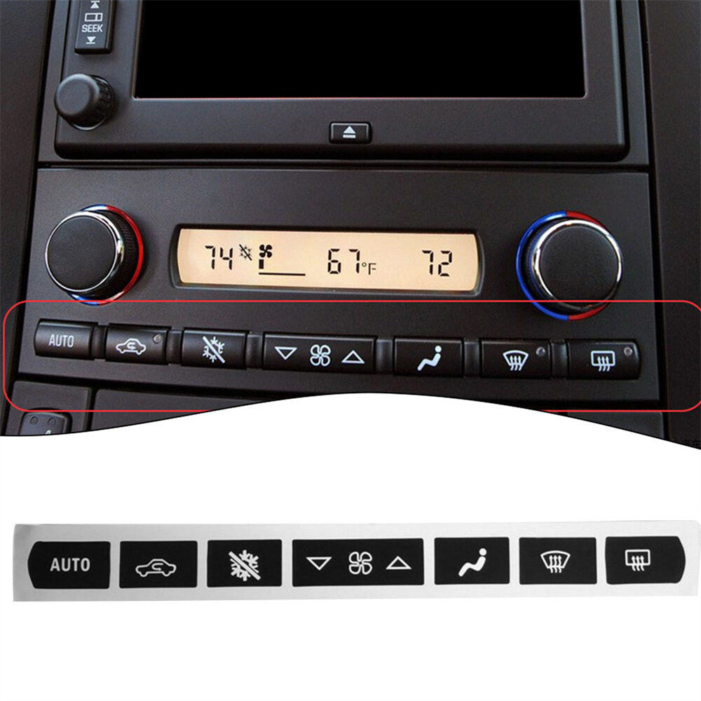 For 2005-2013 for Corvette C6 A/C Climate Control Buttons Repair Decals Stickers Set