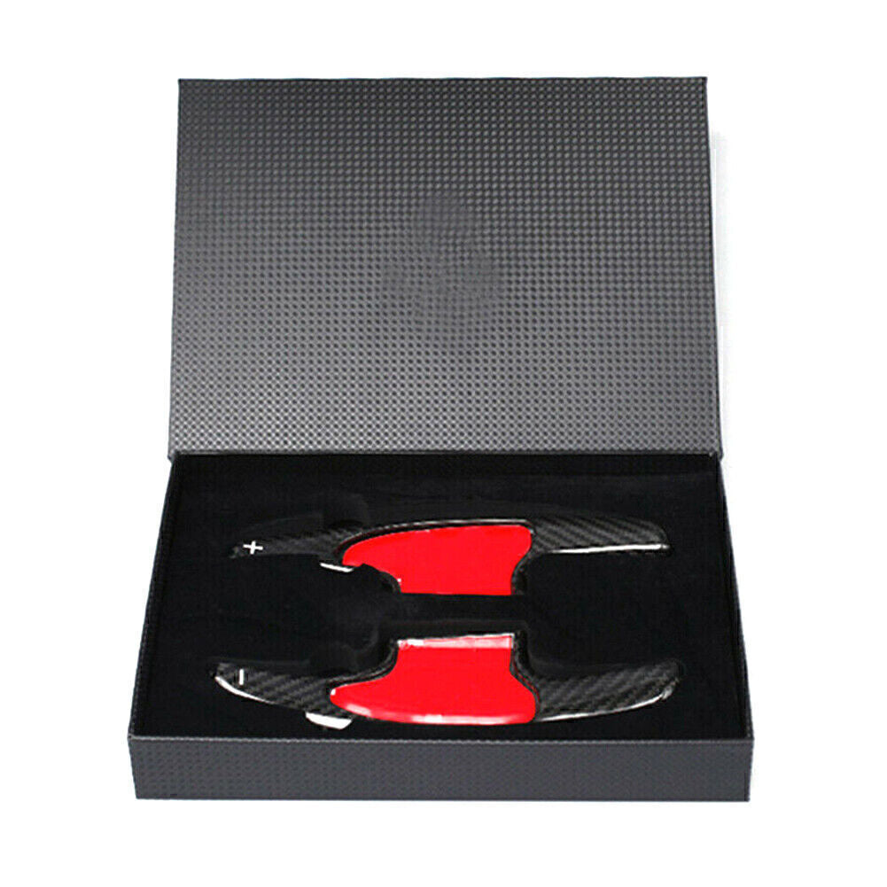 for Honda 2018 Black 2x Carbon Fiber Steering Wheel Shift Paddle Extension