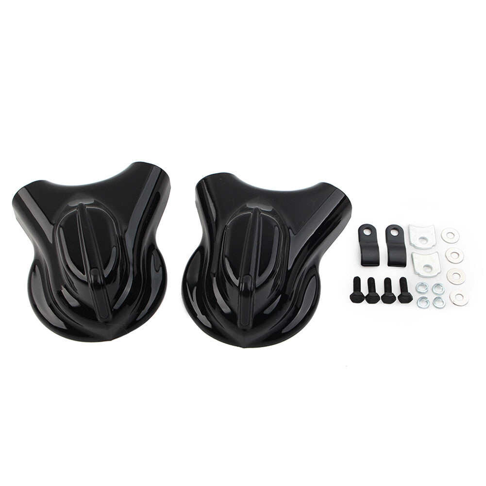 Black rear control arm axle cap kit for Harley Heritage Softail 2008 - 2017 FXS
