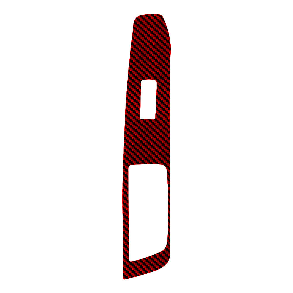 Red Carbon Fiber Passenger Side Door Switch Cover Trim for Ford Explorer 2020-23