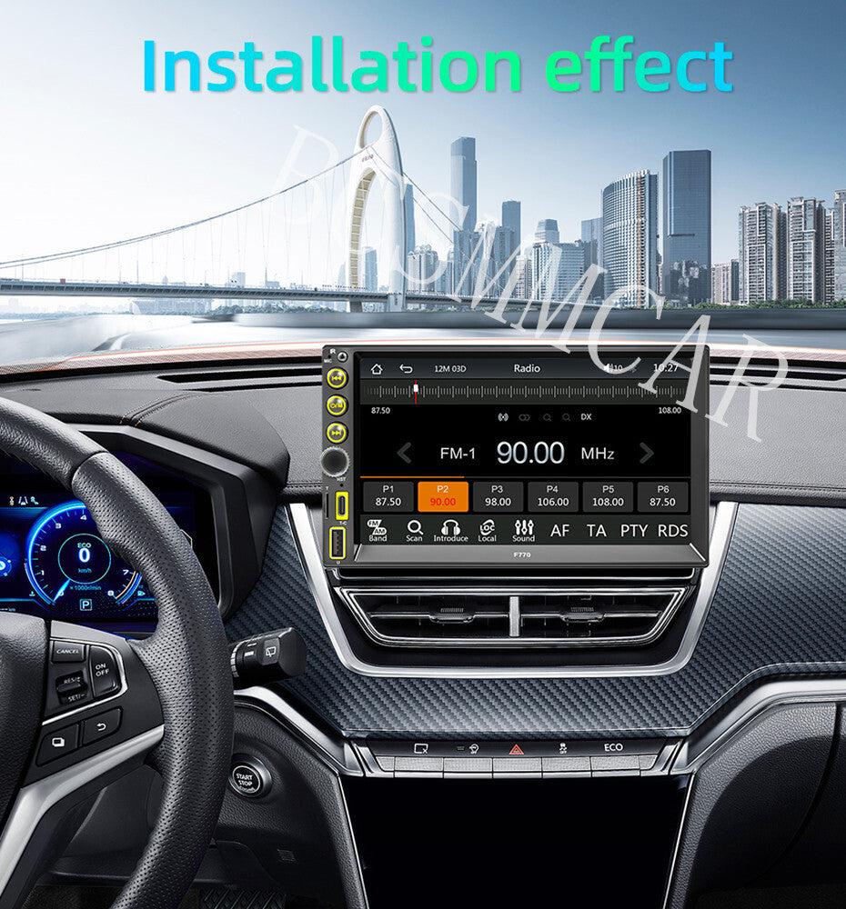 7 Double 2 DIN Stereo Car MP5 Player Bluetooth Touch Screen Radio With Camera