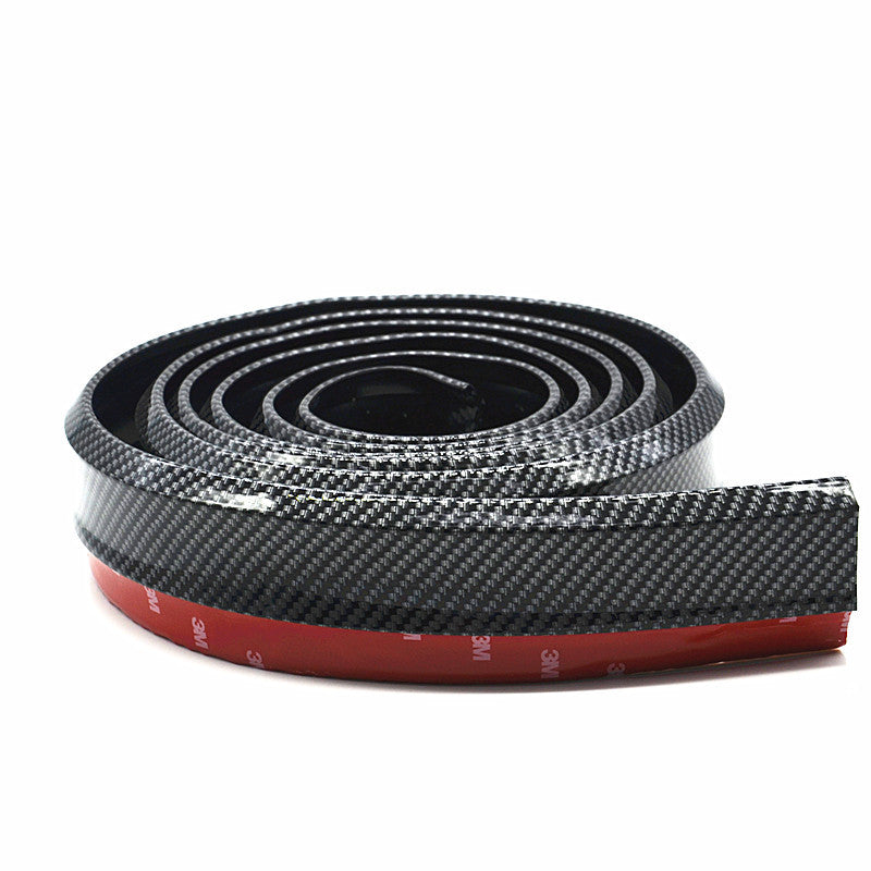 Car Anti-collision Carbon Fiber Bumper Lip Spoiler Protector Splitter Skirt Pad