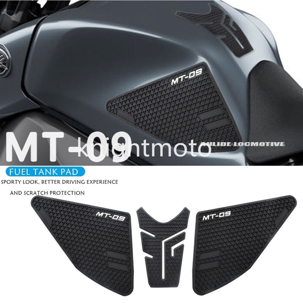 Rubber Gas Tank Pads Anti-skid Knee Grips for Yamaha MT-09 2021 2022