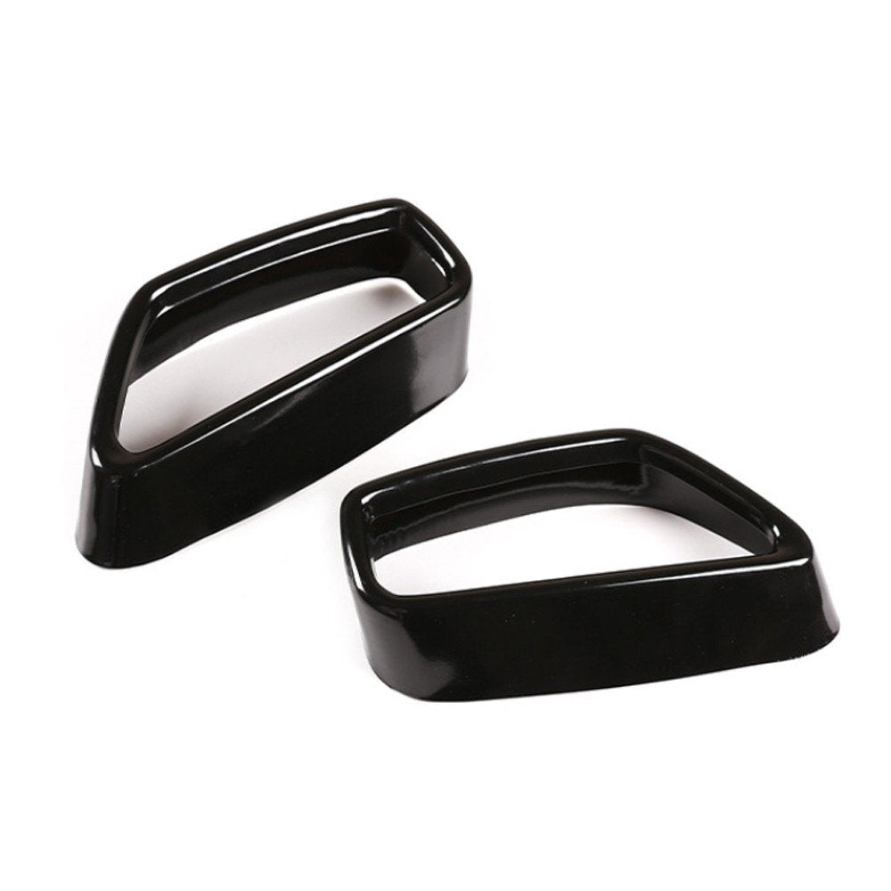 2¡ÁSteel Black Exhaust Muffler Tail Pipe Cover for BMW 5 Series G30 G38 2018-2022