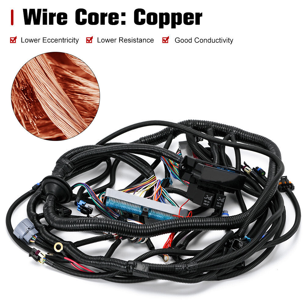 LS1-4L60E Wiring Harness Stand Alone Kit For LS SWAPS DBC 4.8 5.3 6.0 1997-2006